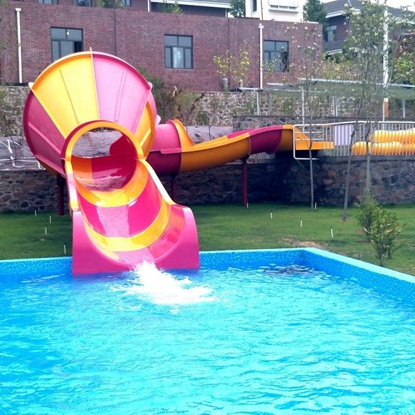 1-2 Riders Kids Water Slide Tornado Pool Slide For Young Adventures Como Atração do Parque Aquático