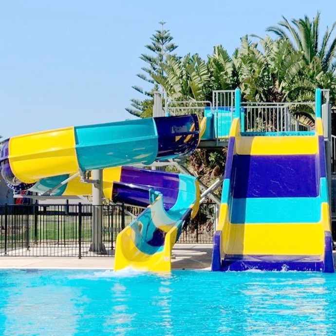 360 pessoas/H Hotel Piscina Slide Altura 3,5m Resort Slide de água Fácil de instalar