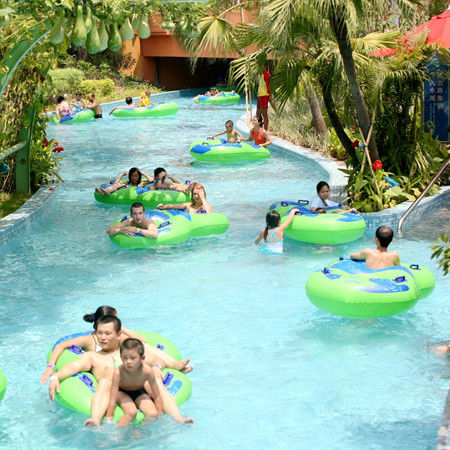 100-1000m de comprimento Parque aquático rio preguiçoso para 1-2 pessoas por jangada