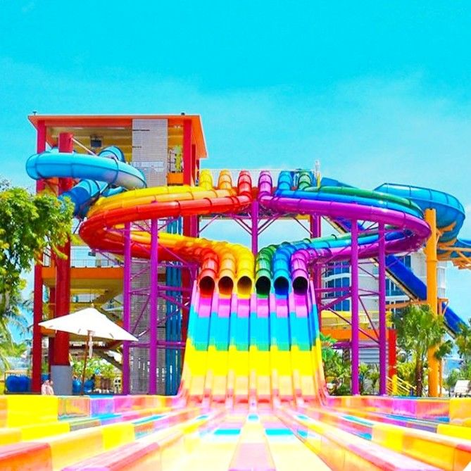 Slides de água de fibra de vidro para adultos em parques aquáticos