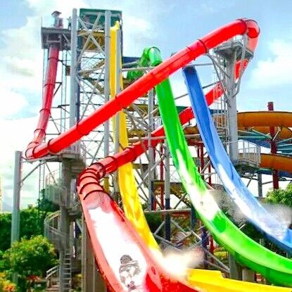 Deslizamento de água de fibra de vidro personalizado para parque aquático Resort Hotel impermeabilização
