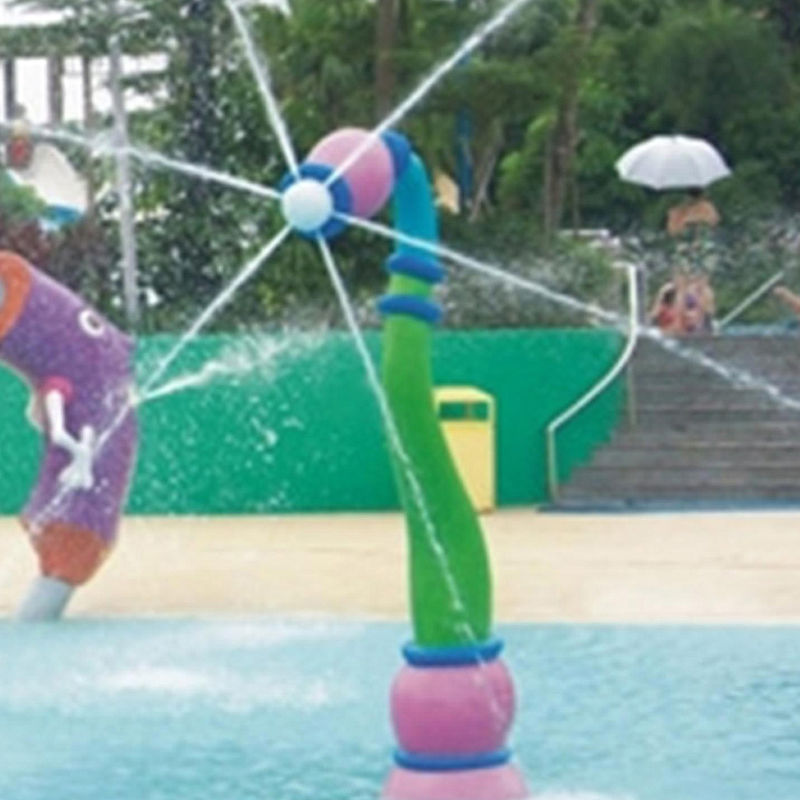 Parque de pulverização de água multicolor durável para áreas residenciais