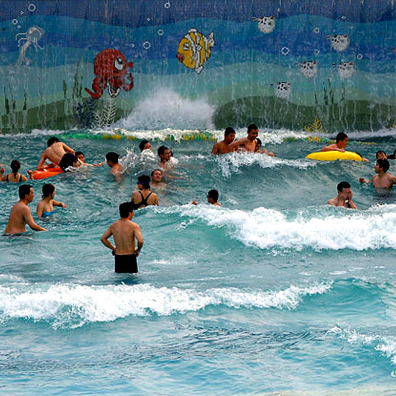 Equipamento de parque aquático com profundidade de água de 1,8 m Várias frequências de ondas