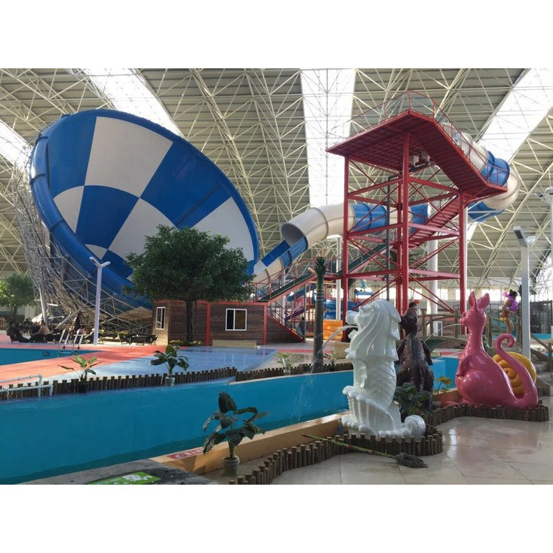 Parque de Aventuras Tornado Slide Aquático 2-3 Pessoas Para diversão ao ar livre