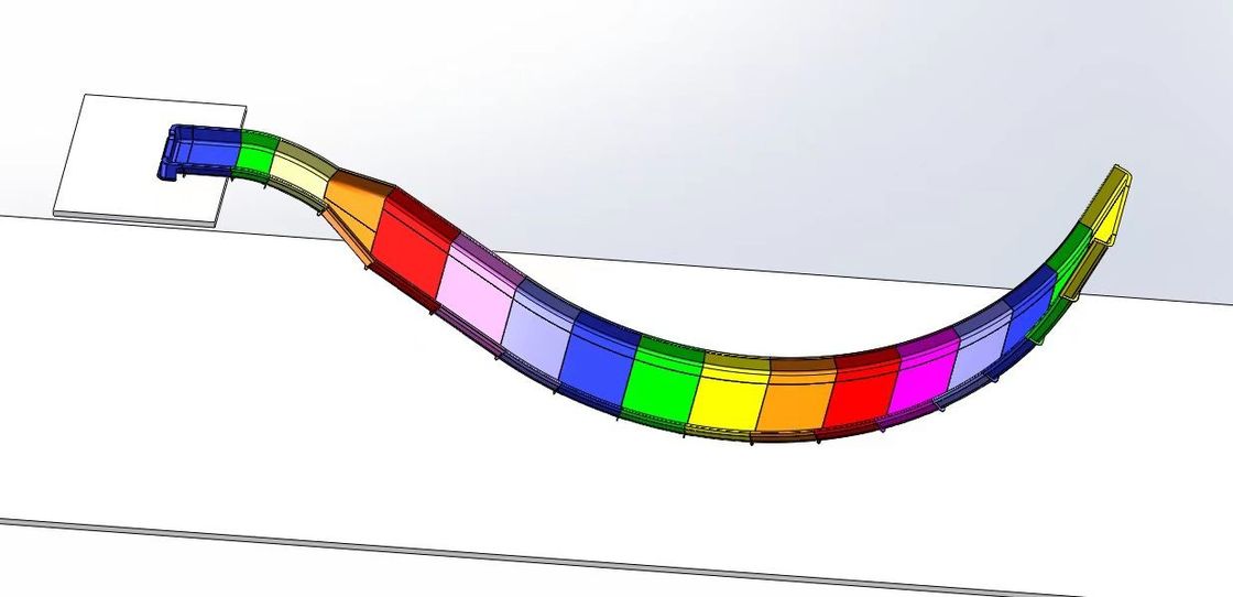 5-60 anos de idade U-Forma de escorrega de água Grande Mutilcolor Boomerang escorrega de água
