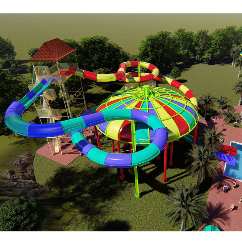 Perdidos no Espaço Slide de Água de Arco Com Lista Grande Tobogan Para Parque Aquático