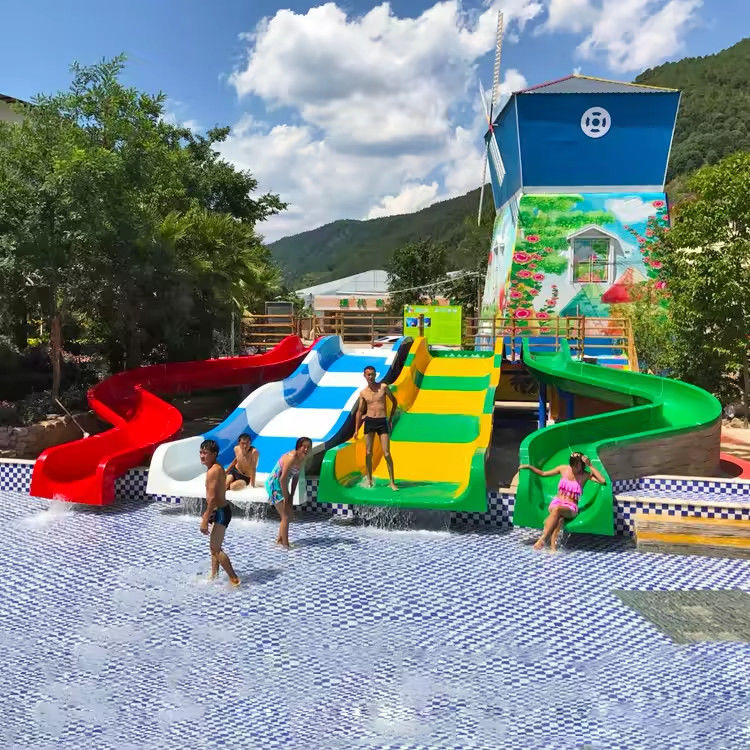 Personalização 6 Capacidade de crianças Outdoor Kids Pool Slide Para família Splash Pool