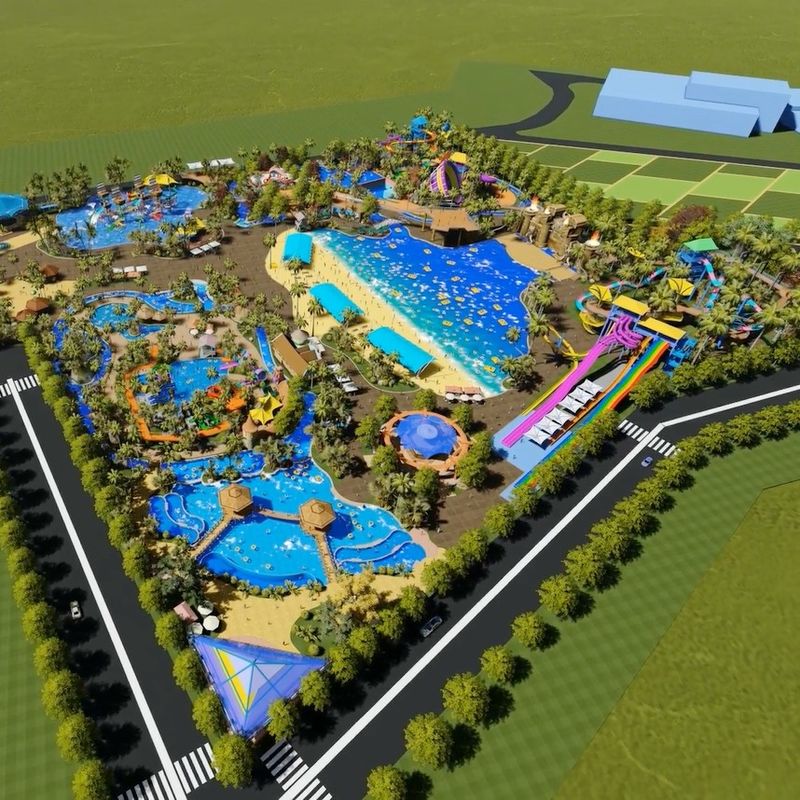 OEM ODM Design de Parque Aquático para 5 hectares de terra incluindo estacionamento e outras instalações