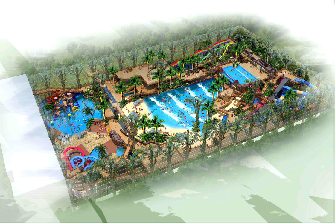 Design de parque aquático personalizado para todas as idades 500 pessoas Capacidade de manutenção Solução amigável