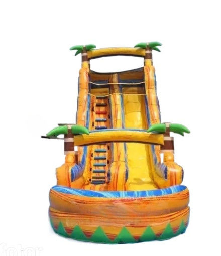 Slides de água infláveis para o exterior Slides de água infláveis para o parque de diversões Slides de água infláveis de PVC