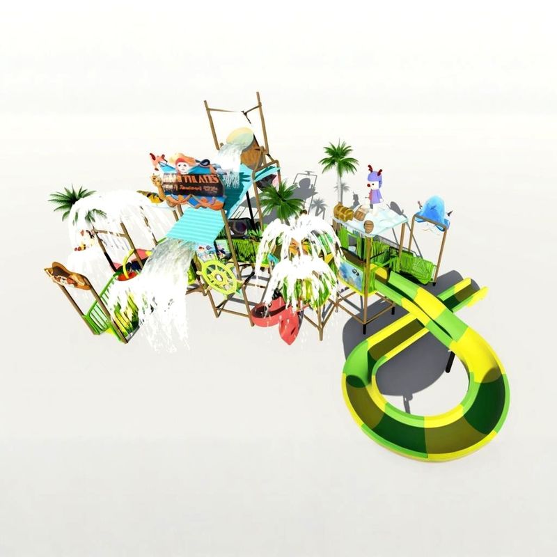 Desenho personalizado de playground aquático para famílias Criar memórias para a vida