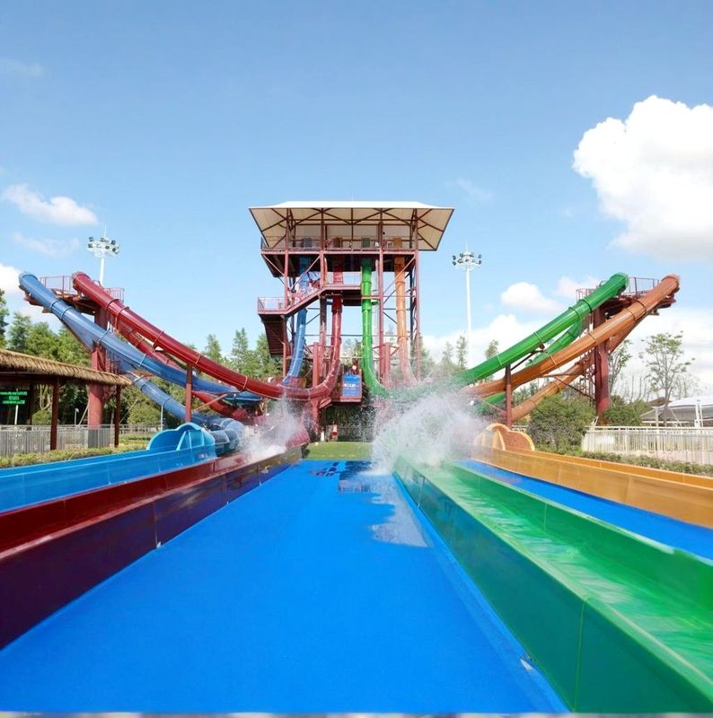 Grupo etário ≥ 12 Grandes deslizamentos de água com piscina de pulverização Método de produção